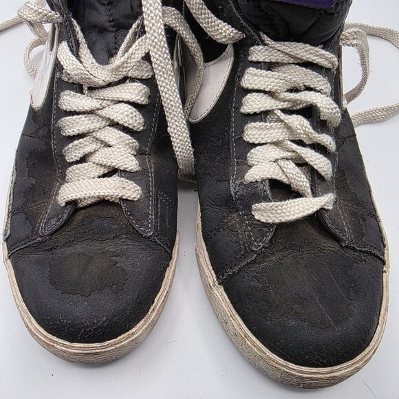 Nike Blazer High Anthracite Mens Size 9.5 Black Varsity Purple Shoes 315877-011 main image 10